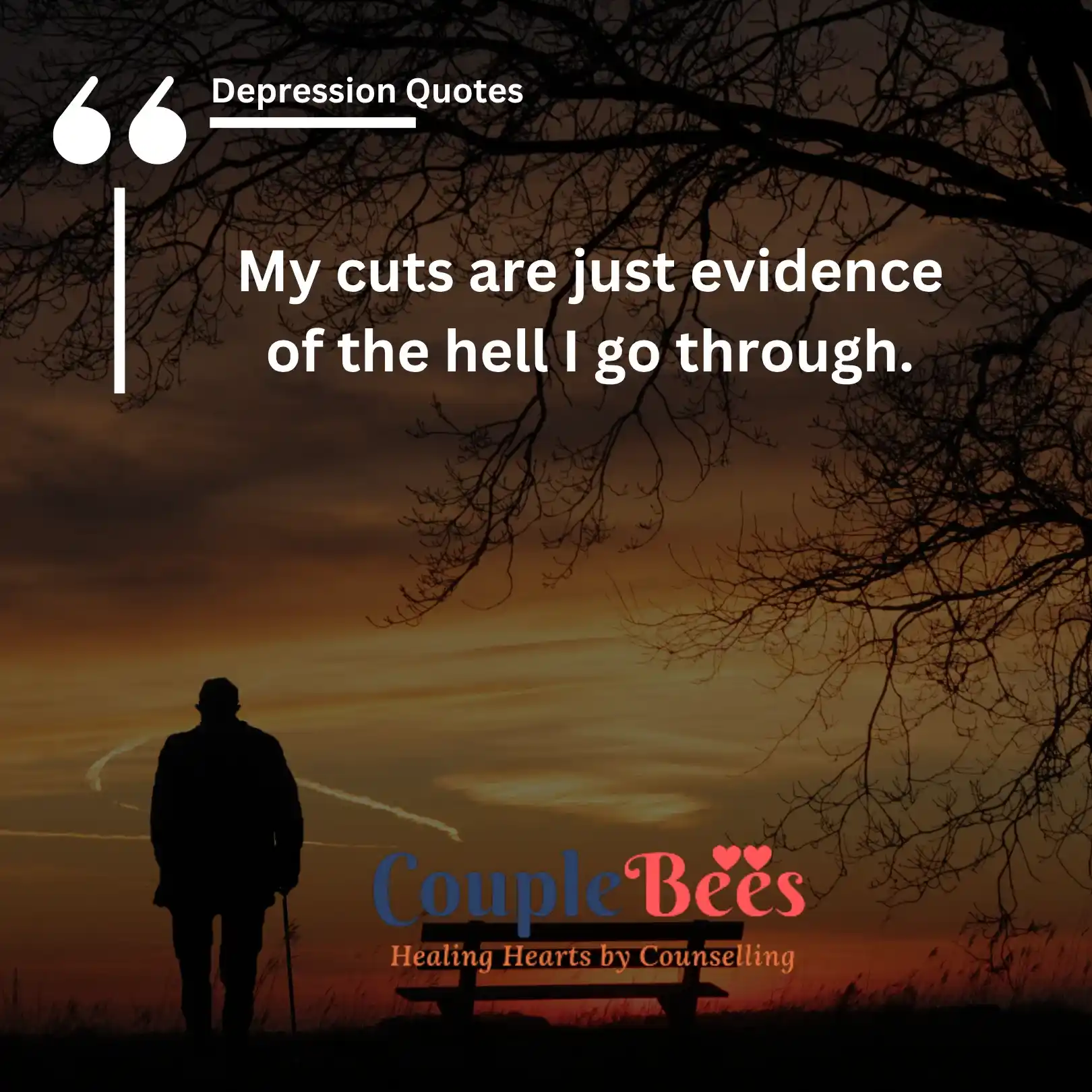 depression quotes, english text, mobile, wallpaper, image, dark background with image